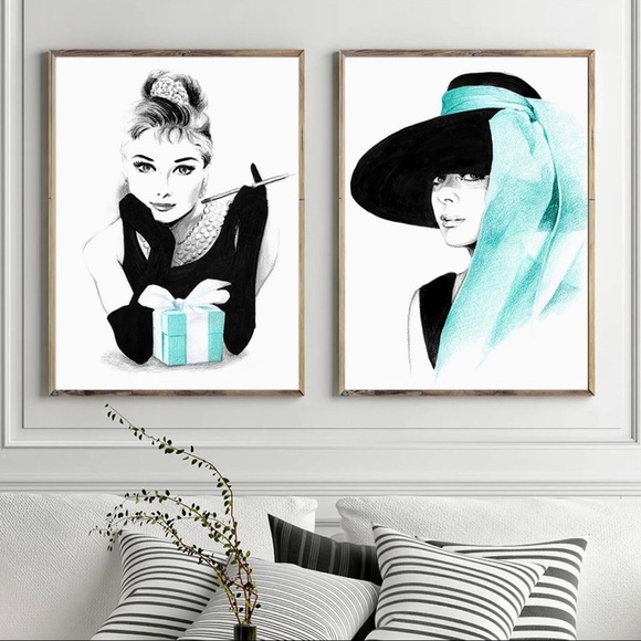 SET 3 Audrey Hepburn Breakfast at Tiffany’s print picture wall art Office decor - Picture 2 of 9